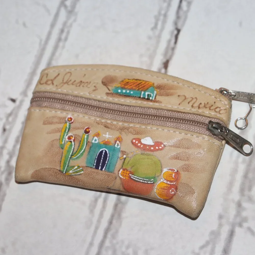 ✨ Vintage Coin Purse from Mexico · Cream · OS